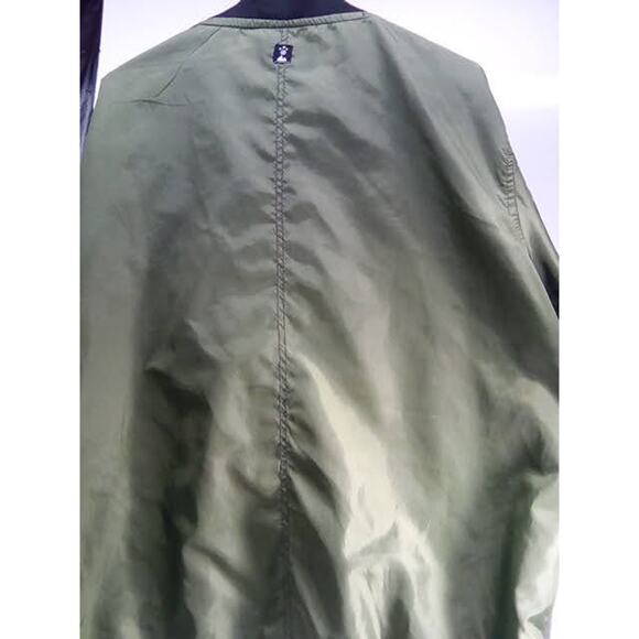 Raw Yarn Industries Mens XL Light Weight Military Green Bomber Style Jacket - Picture 5 of 9